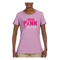 thumbnail image 2 of I Wear Pink for My Friends Survivor Awareness Womens Graphic T-Shirt, Light Pink, Small, 2 of 3