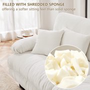 L-Shaped Sectional Sofa,Luxury Oversized Cloud Sectional Sofa with Ottoman, 3-Seater, Deep Chenille,for Living Room