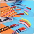 thumbnail image 4 of 10pack Silicone Straw Tips, Soft Reusable Straws Tips Fit for 1/4 Inch(6mm) OD Stainless Steel Straws, Red, 4 of 6