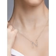 thumbnail image 4 of Imperial 1/20Ct TDW Diamond Alphabet N Pendant Necklace for Women in Sterling Silver, 4 of 6