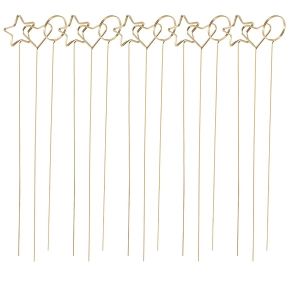 30pcs Floral Picks Stick Clip Floral Card Holder Picks Wedding Photo Picture Holder for Flower