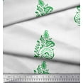thumbnail image 2 of Soimoi Rayon Crepe Fabric Leaves,Floral & Paisley Block Printed Craft Fabric by The Yard 46 Inch Wide, 2 of 3