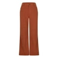 thumbnail image 6 of DPTALR Men's Casual Solid Color Wide Leg Flare Pants with Pockets,Orange,Big and Tall Men L, 6 of 6