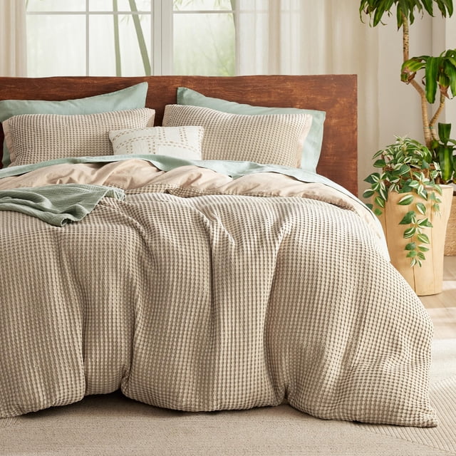 Juego de Cubierta de Edredón Bedsure Refrigerante Tamaño Queen Taupe