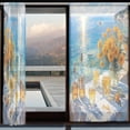 thumbnail image 3 of YAZAOO Curtains 110/118 Inch Long French Curtains Sunny Ocean Retreat Print For Farmhouse Bedroom Curtains Window Curtain Set 2, 3 of 4