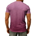thumbnail image 6 of ZXLBBD Mens T-Shirts Short Sleeve Gradient Color V Neck Tee with Front Pocket Loose Breathable Beach Gym Workout Shirts Summer Outdoor Tshirts,Purple,4XL, 6 of 7