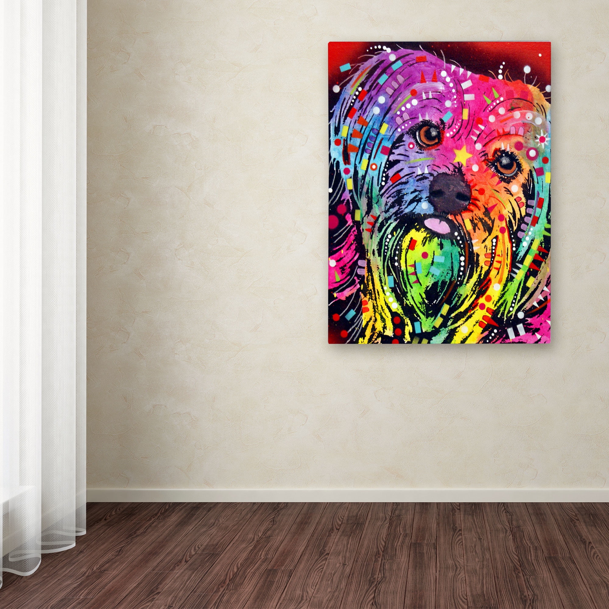 Trademark Fine Art "Yorkie" Canvas Art by Dean Russo