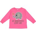 thumbnail image 3 of Inktastic My Grandparents Love Me Elephant Boys or Girls Long Sleeve Toddler T-Shirt, 3 of 5