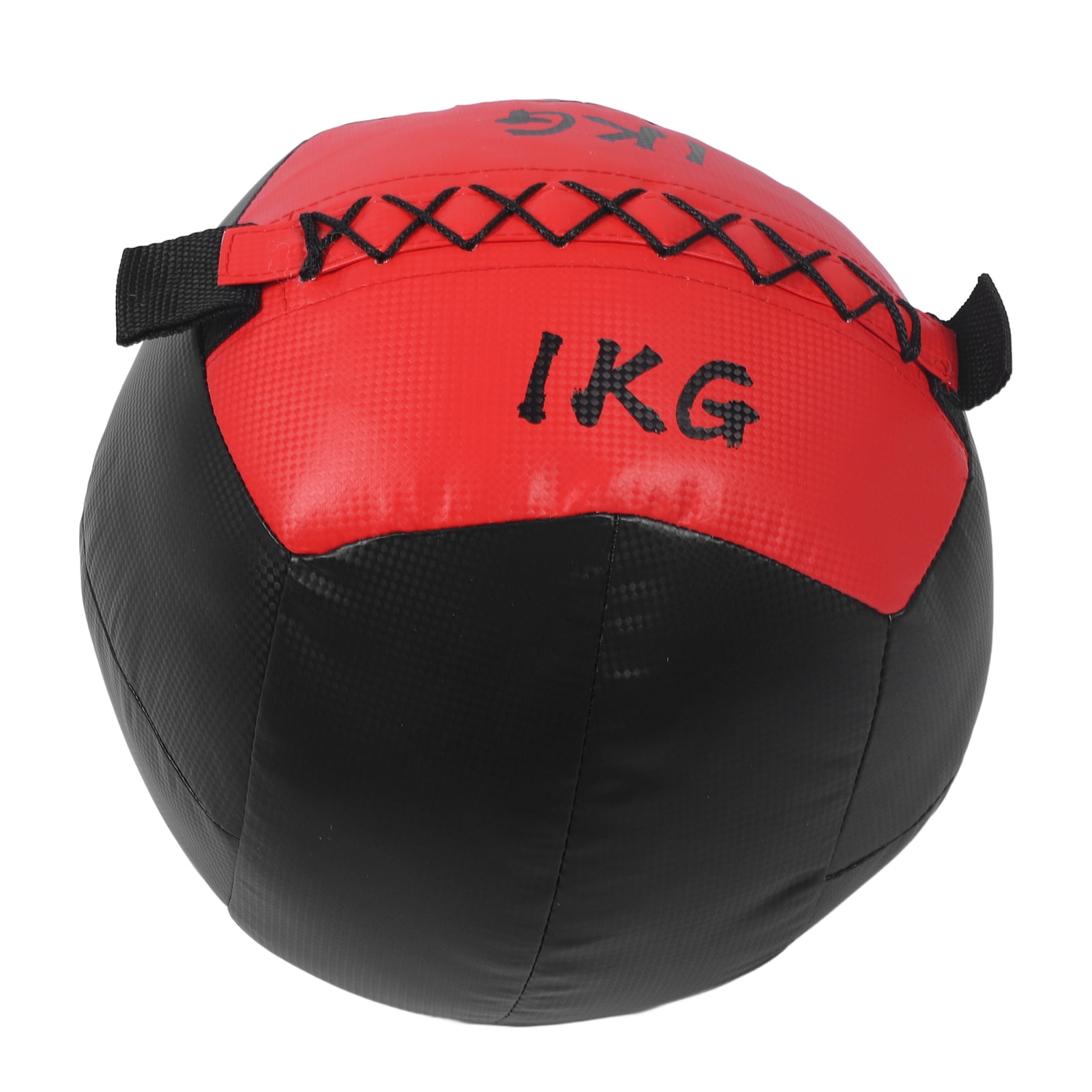 Weighted Wall Ball 2.2lb 1KG PU Leather Full Body Dynamic Exercises Medicine Ball for Strength and Conditioning Workouts