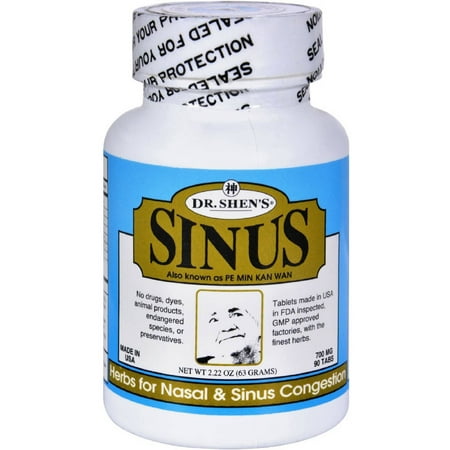Dr Shen's Sinus, Herbs for Nasal & Sinus Congestion, 90 Tablets, 90