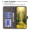 thumbnail image 4 of for iPhone 16 Pro Case Wallet Case with Card Holder [RFID Blocking] Magnetic Closure Folio Kickstand, Men's Retro Premium Shockproof PU Leather Flip Case Wallet for iPhone 16 Pro,Gray, 4 of 8