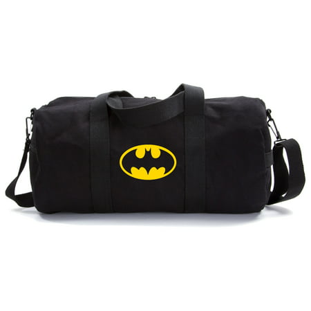 Batman Bat Symbol Logo Military Canvas Duffle Bag Travel Tote Sport Gym