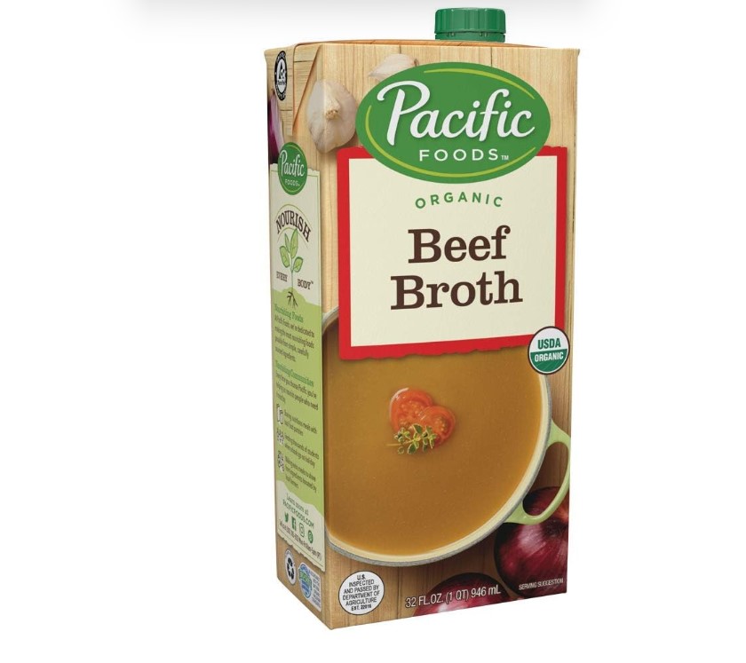 Pacific Foods Organic Beef Broth,Keto Friendly, 32 Fl Oz Pack Of 3