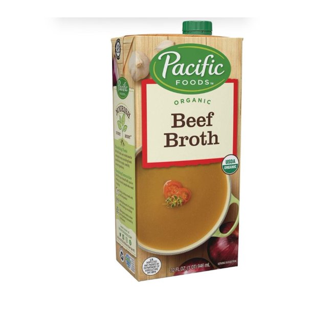 Pacific Foods Organic Beef Broth,Keto Friendly, 32 Fl Oz Pack Of 3