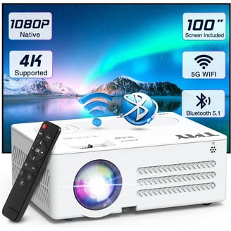 Bomaker Movie Projector, Native 1080P Video Projector with 200