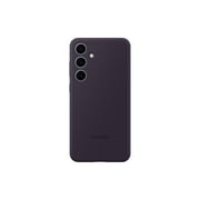 Samsung Galaxy S24+ Silicone Phone Case, Dark Violet