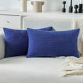 thumbnail image 6 of Wehilion 2pcs Throw Pillow Covers Set Cushion Cases Pillowcases for Sofa Bedroom Car Corduroy Soft Soild Decorative Square Christmas, 6 of 13