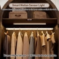 thumbnail image 5 of Arched Armoire Wardrobe with LED Sensor Light & Mirror, 2-Door Wardrobe Closet with Drawers, Rustic Farmhouse Bedroom Armoire Clothing Storage Cabinet with Hanging Rod, 5 of 9