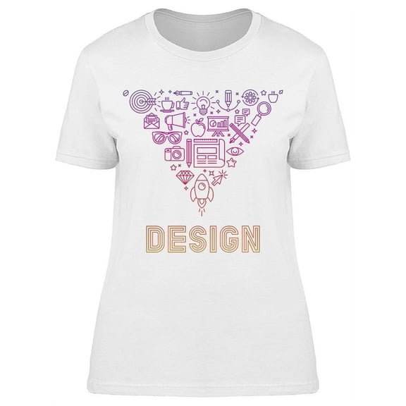 Inverted Triangle, Design T-Shirt Women -Image by Shutterstock, Female Medium