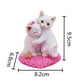 thumbnail image 3 of Bonita figurita de gato de resina, 6-9 cm, mini adorno decorativo para macetas, microjardinería, decoración de coches y escritorios, 3 of 3
