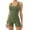 Army Green, variant on Women Sleeveless Jumpsuits Square Neck Seamless Bodycon One Piece Backless Rompers Sexy Stretchy Unitard Yoga Gym Shorts Sport Summer Playsuits Bodysuits
