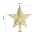 thumbnail image 6 of kiskick Exquisite Glitter Top Star - Portable Reusable Lightweight, Eye-catching, Christmas Glitter Top Star for Party, 6 of 8