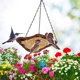 thumbnail image 4 of Hanging Bird Feeder Bird Feeder Hanging For Garden Yard Outside Hanging Bird Feeder Tray - Metal Mesh Feeders For Birds, 4 of 8