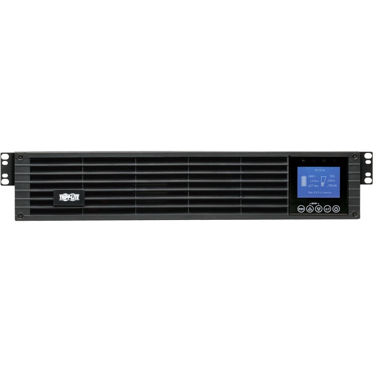 Tripp Lite 208/230V 1000VA 900W Double-Conversion UPS - 6 Outlets, Extended Run, Card Slot, LCD, USB, DB9, 2U