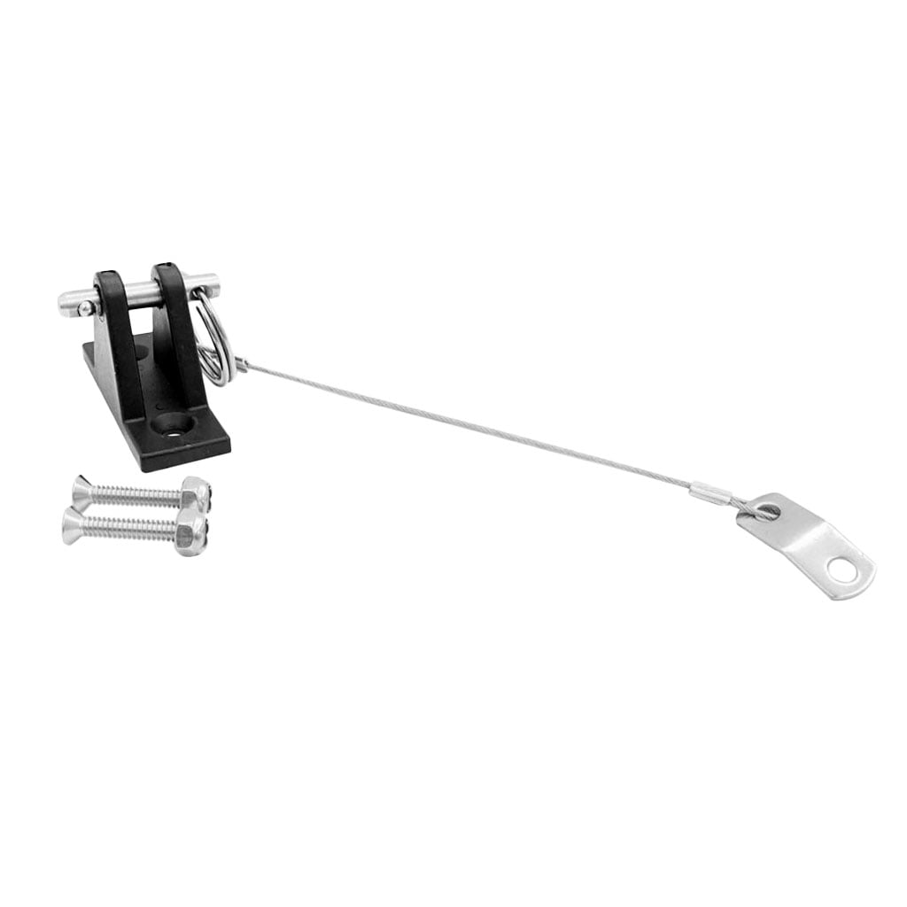 Wzmzjy 1 Piece Black Kayak Boat Deck Hinge With 2 Stainless Steel Mounting Screws Accessories For Kayak, Canoe, Boat, Fishing Boat