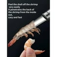 thumbnail image 3 of Stainless Steel Shrimp Gut Cleaner - Seafood Sheller - Shrimp Shell Cutter - Portable Shrimp Gut Cleaner - Easy To Clean Kitchen Gadgets, Suitable For Lobster And Prawn Preparation, 3 of 8