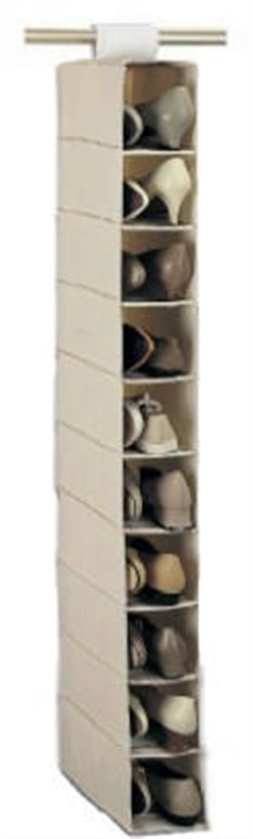 walmart hanging shoe organizer on Whitney Design 01822 10 Pocket Canvas Hanging Shoe Bag Walmart Com Walmart Com