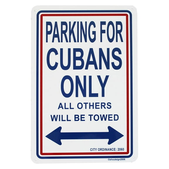 Cuba Parking Sign