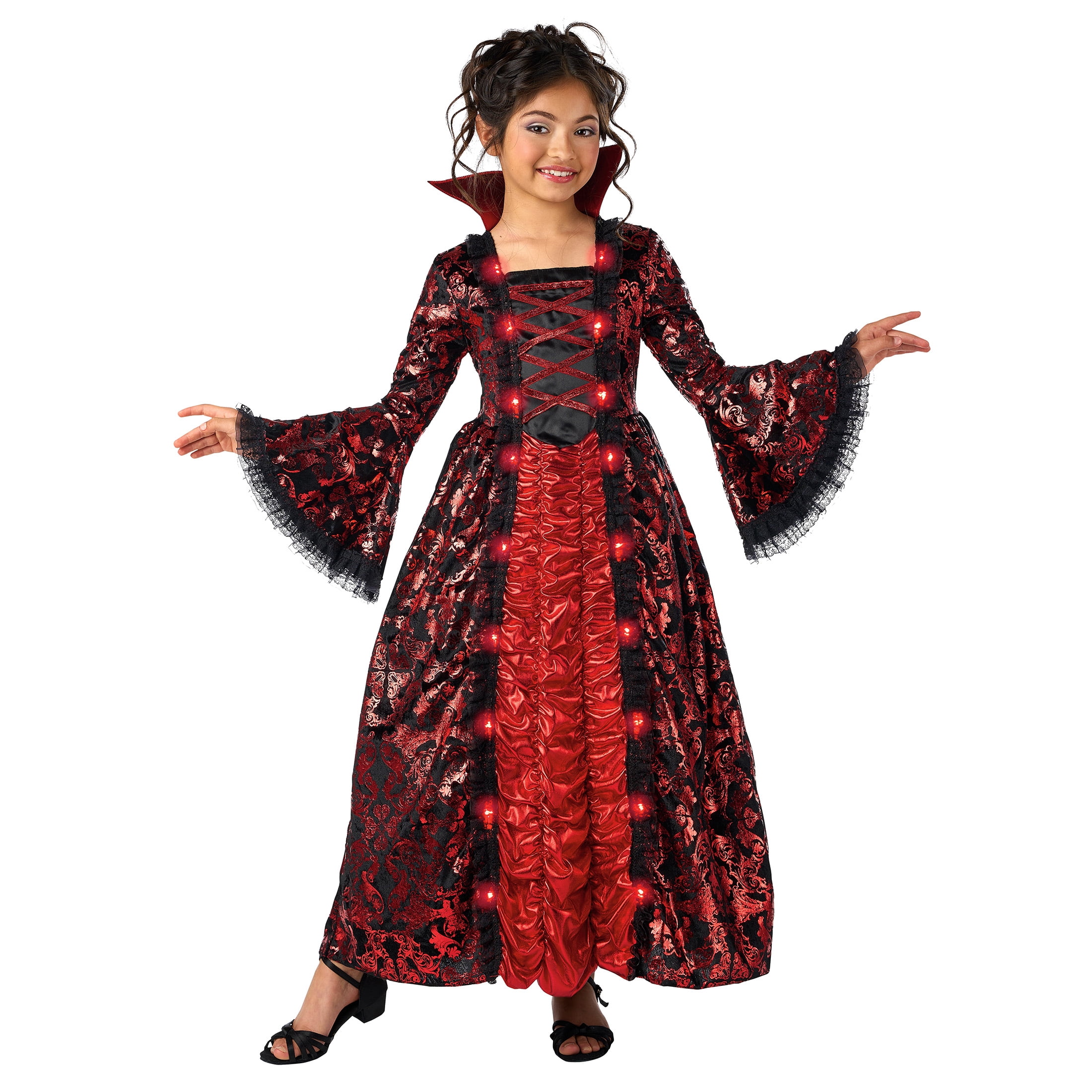 Ballroom Vampria Halloween Costume for Children, Girl's Size M (7/8), by Way to Celebrate