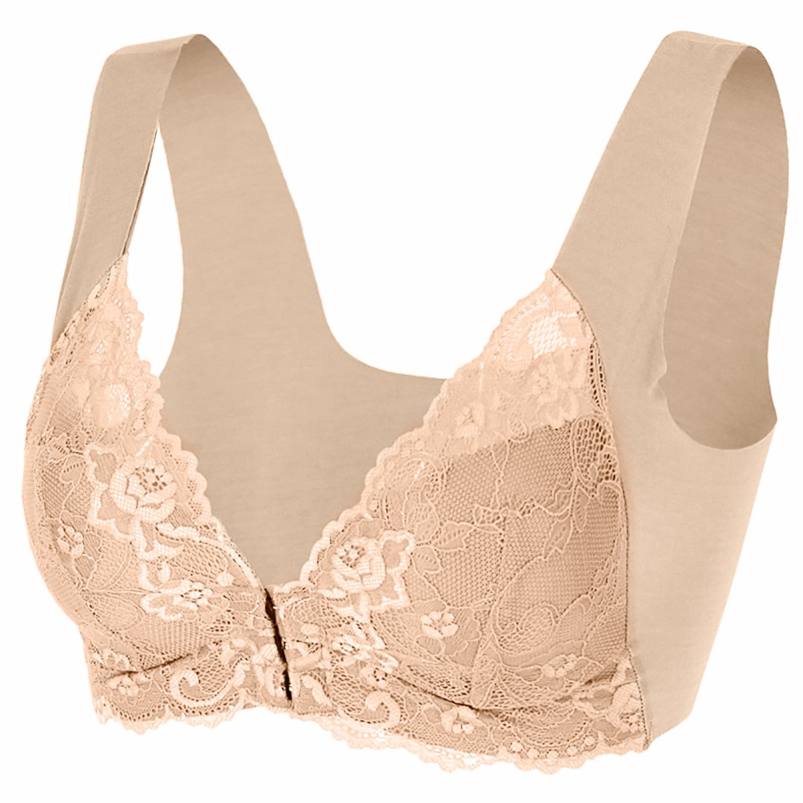 SOOMLON Bras for Women Push Up Comfortable Lace Breathable Bra No