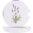 thumbnail image 1 of RYLABLUE Purple Lavender Romantic Flower Set of 6 Car Coaster for Drinks, Absorbent Ceramic Stone Coasters Cup Mat with Cork Base for Home Kitchen Room Coffee Table Bar Decor, 1 of 5