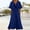Blue Womens Summer Dresses Clearance, variant on Plus Size Dresses for Women on ,Formal Casual Wrap Ruffle Sleeve V-Neck Flowy Pleated Maxi Dresses,Sizes S-3XL