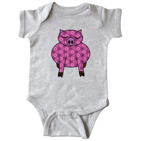 

Inktastic Patterned Pig Gift Baby Boy or Baby Girl Bodysuit