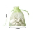 thumbnail image 3 of Efavormart 50PCS MINT Organza Gift Bag Drawstring Pouch Wedding Favors Bridal Shower Treat Jewelry Bags - 3"x4", 3 of 10