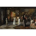 thumbnail image 3 of Luis Jiménez Aranda 18x13 Black Modern Framed Museum Art Print Titled - The Presentation (1883), 3 of 5