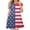 Hot Pink, variant on Toddler Girls American Flag Dresses Patriotic Sleeveless Dress,Blue 5-6 Years