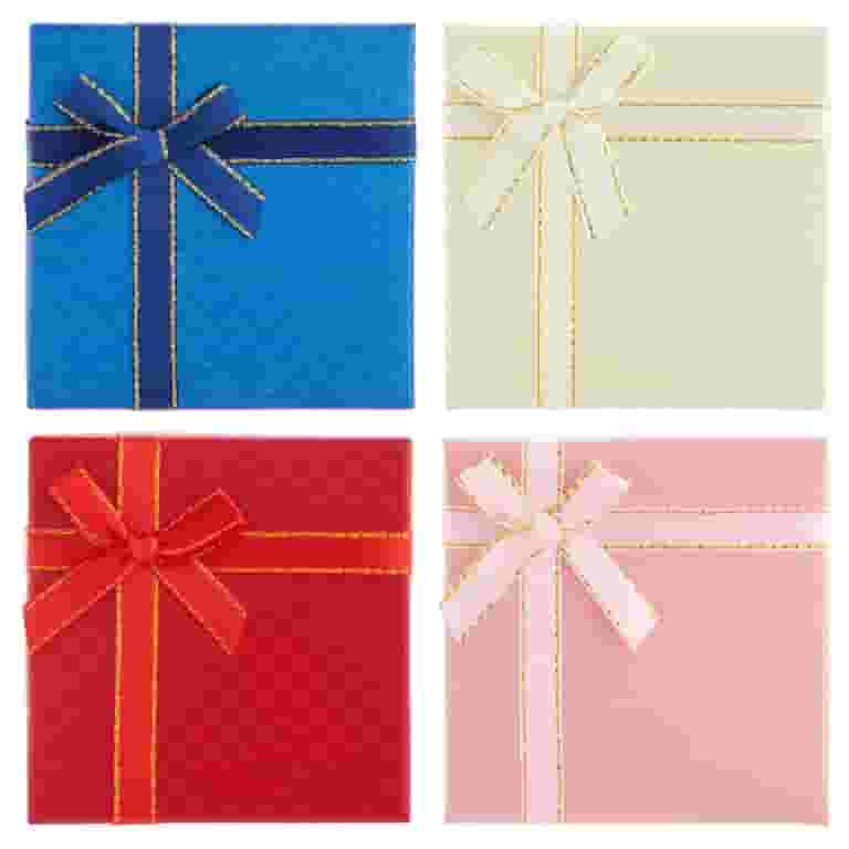 Ecally 160-Pack Small Jewelry Gift Boxes - 2x3.1x1.1 Inch Velvet Earring & Ring Boxes, 8 Colors