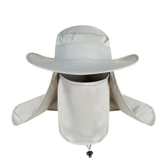 Fishing Flap Caps Men Women Sun Protection Summer Quick-drying Hat Outdoor Face Wide Brim Bucket Hat For Fishing Climbing