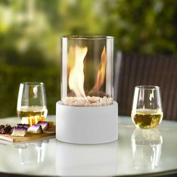 GBSELL Mantelpiece Lamp Clearance Tabletop Fire Bowl Pot Indoor Outdoor Portable Tabletop Fireplace Clean Burning Bio Ethanol Fire