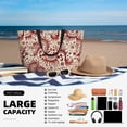 thumbnail image 5 of Wukai Dragons1 Print Zipper Bag,large Beach Tote Bag,Waterproof Sandproof Bag,Grocery and Picnic Tote Travel Bag, 5 of 5