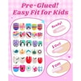 thumbnail image 6 of 3-6 Years Kids Press on Nails, 48 Pieces (2 Packs) Soft Fake Nails for Toddlers & Little Girls, Safe Reusable Stick on Nails, Cute Full Cover Glitter Nails for Preschoolers, Easy to Apply Nail Art, 6 of 6