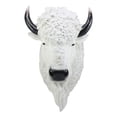 thumbnail image 3 of Ebros Sacred Lightning White Buffalo Wall Decor 18"H Faux Bison Head Taxidermy, 3 of 7