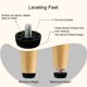 thumbnail image 3 of M8 x 13 x 30mm Patas de deslizamiento ajustables para muebles, niveladores, protectores de suelo para patas de mesa de hogar y restaurante, 24 piezas, 3 of 5