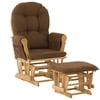 Custom Hoop Glider & Ottoman in Natural Finish
