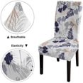 thumbnail image 5 of Chair Covers Stretch Spandex Removable Washable Modern Chair Covers Leaves 6 Packs Chair Covers Kitchen Chair Protector Slipcovers for Living Room,Ceremony,Restaurant,Party, 5 of 6