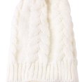 thumbnail image 4 of Holloyiver Winter Warm Pure Color Ladies Braid Ball Pullover Knit Hat, 4 of 8